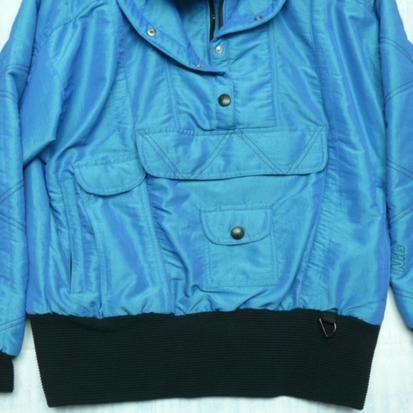NILS Ski Jacket Size 10 Vintage 90s Blue Made in USA - Picture 3 of 8